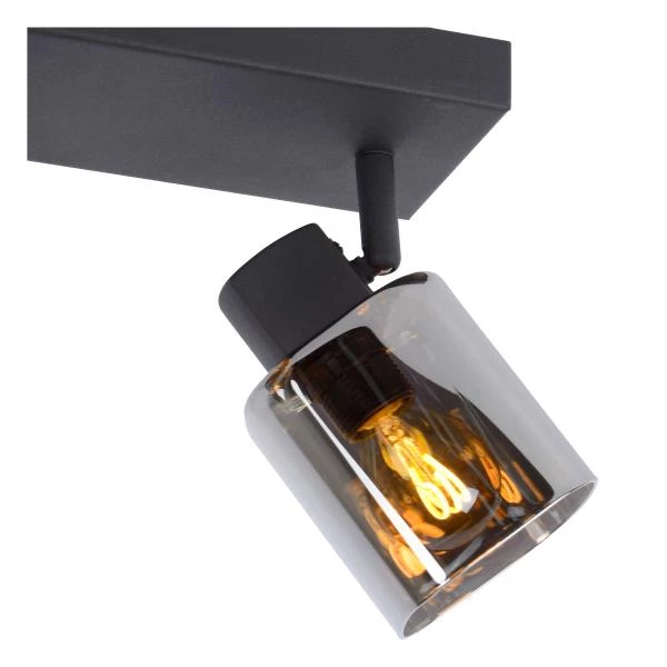 Lucide ALION - Ceiling spotlight - 2xE14 - Black - detail 1